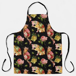 Delantal Apron floral vintage de Rosa Kitties