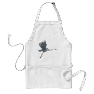 Delantal Apron Flying Blue Heron