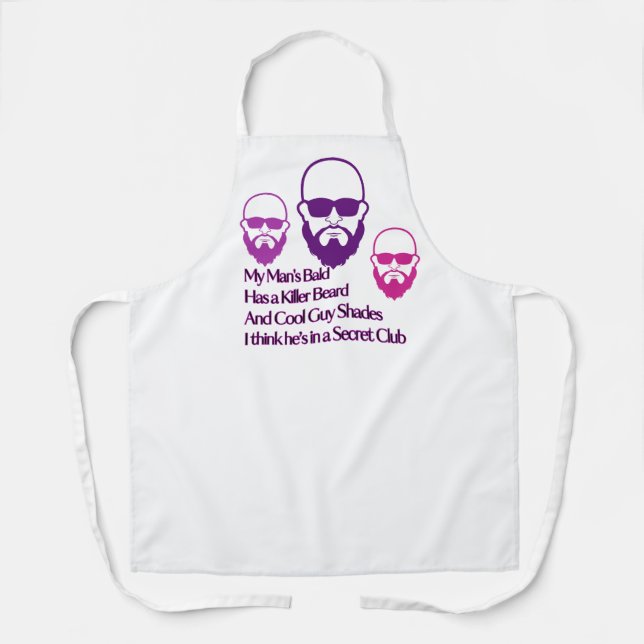 Delantal Apron for Wives of Bald Men (Anverso)