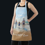 Delantal Apron fotográfico con texto Personalizado - Mejor<br><div class="desc">Aprones de texto y foto personalizado - Único su propio diseño - Mejor chef de siempre familia personalizada / padre / madre / hijo / amigos o regalo personal de Apron - Añadir su foto / o texto / nombre - Redimensionar y mover o eliminar y añadir elementos - imagen...</div>