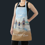 Delantal Apron fotográfico con texto Personalizado - Mejor<br><div class="desc">Aprones de texto y foto personalizado - Único su propio diseño - Mejor chef de siempre familia personalizada / padre / madre / hijo / amigos o regalo personal de Apron - Añadir su foto / o texto / nombre - Redimensionar y mover o eliminar y añadir elementos - imagen...</div>