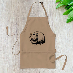 Delantal Apron gato blanco grande