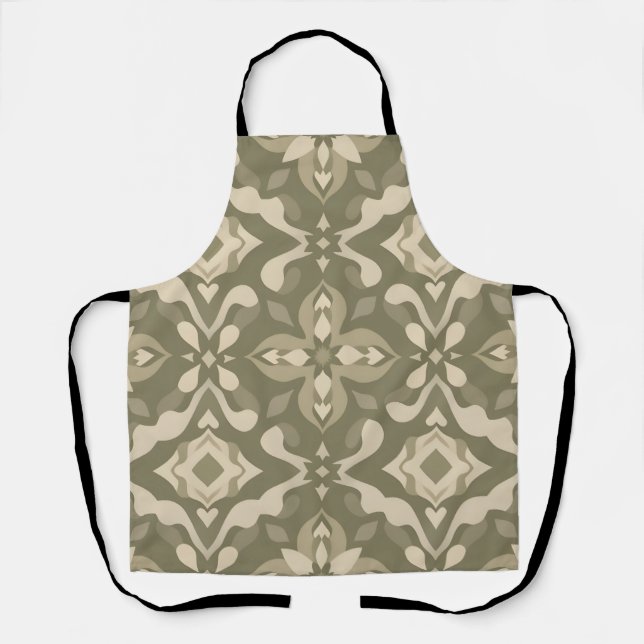Delantal Apron geométrico simétrico (Anverso)