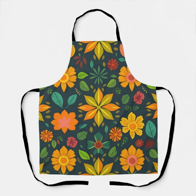 Delantal Apron geométrico vibrante - Decoración de cocina c (Anverso)