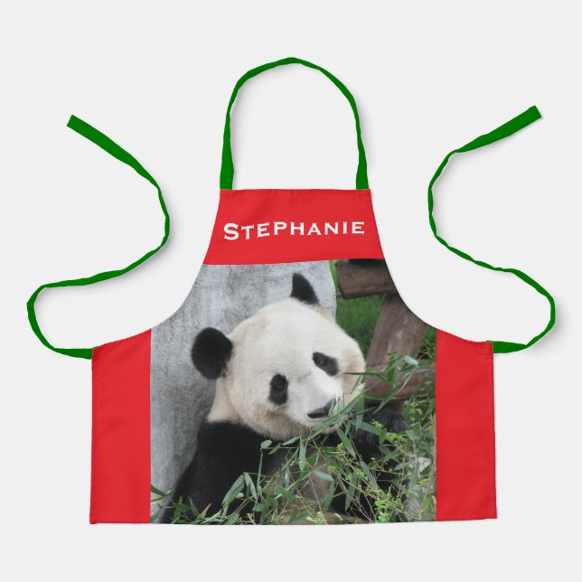 Delantal Aprón Gigante Personalizado Panda Kids (Anverso)