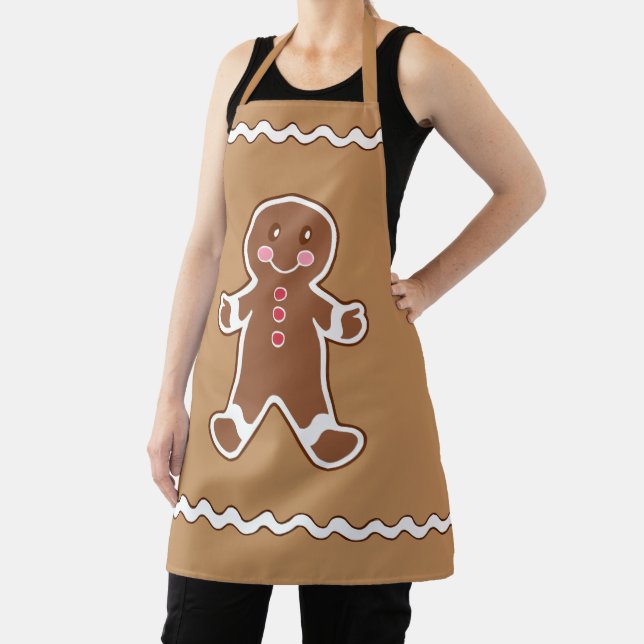 Delantal Apron Gingerbread Boy Kitchen (in situ)