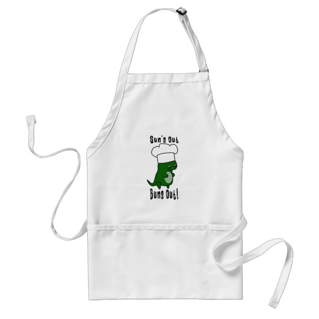 Delantal Apron gracioso - Apron del chef con un bollo (Frente)