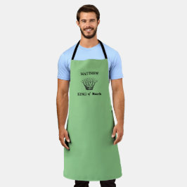Delantal Apron gracioso y verde personalizado rey del corch