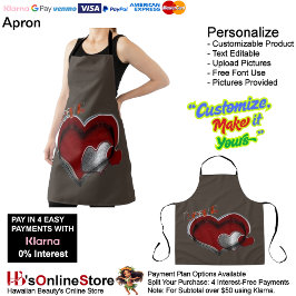 Delantal Apron grande de Heart Magic Brown