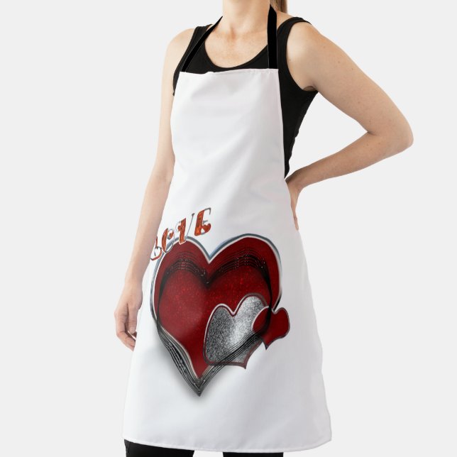 Delantal Apron grande de Heart Magic White (in situ)
