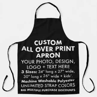 Delantal Apron grande de impresión en todo el personalizado