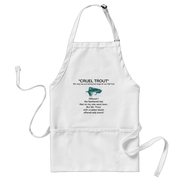Delantal Apron "Green Matuka-Cruel Trout" (Frente)