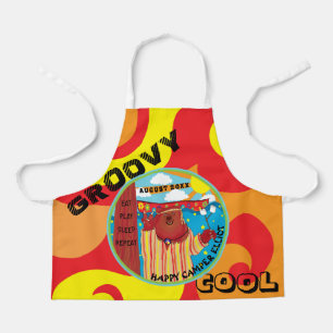 Delantal Apron Groovy Camp Happy Bear por todas partes