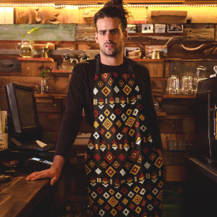 Delantal Apron Hexagon monocromo