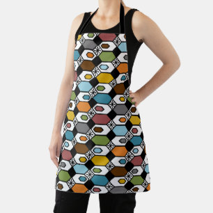 Delantal Apron Hexagons y Starbursts