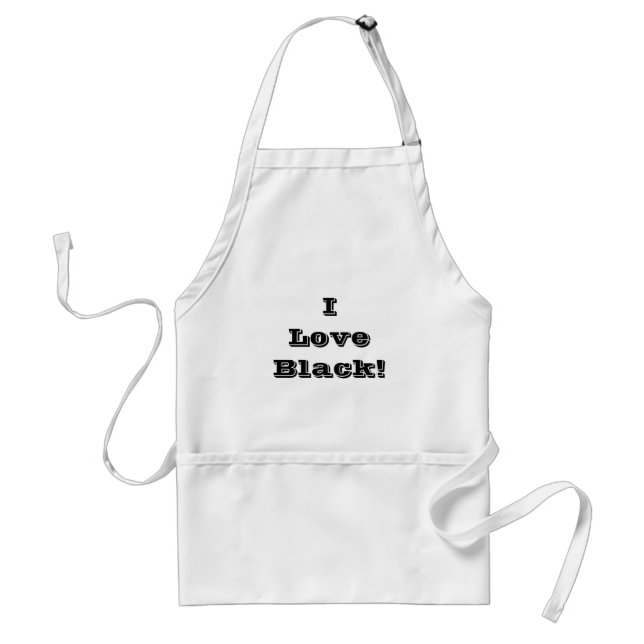 Delantal Apron I Love Black (Frente)