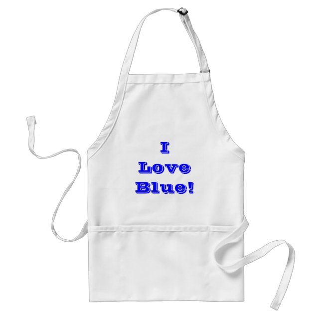 Delantal Apron I Love Blue (Frente)