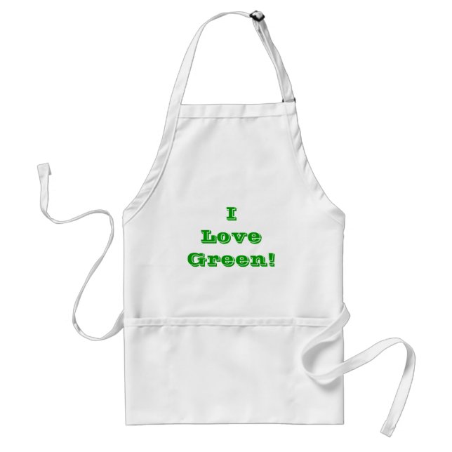 Delantal Apron I Love Green (Frente)