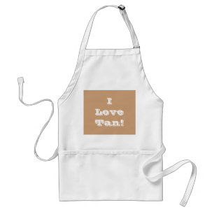 Delantal Apron I Love Tan