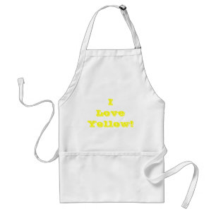 Delantal Apron I Love Yellow