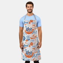 Apron impreso de comida picante china de Wok para