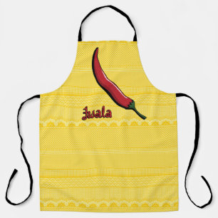 Delantal Apron impreso de pepino todo incluido de Jwala Chi
