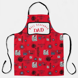 Delantal Apron Imprimido De Hierro Fundido Bien Preparado