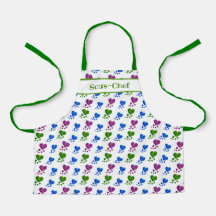 Apron infantil - Corazones acrílicas abstractas