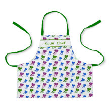 Apron infantil - Corazones acrílicas abstractas