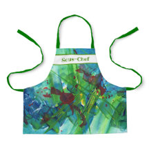 Apron infantil - Resumen de arte acrílico