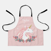 Apron infantil unicornio personalizado