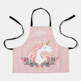 Delantal Apron infantil unicornio personalizado