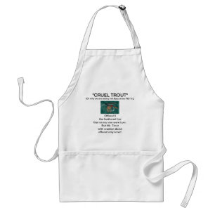 Delantal Apron "Iron Blue Dun Wet Fly-Cruel Trout"