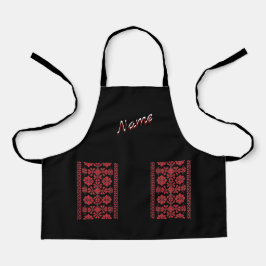 Delantal Apron Kids Red Tatreez