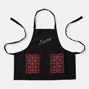 Delantal Apron Kids Red Tatreez
