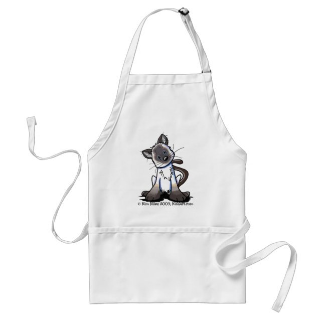 Delantal Apron Kitty Siamese (Frente)