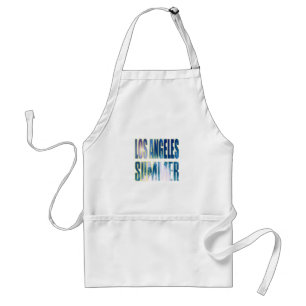 Delantal Apron "La carta de verano de Los Ángeles azul"