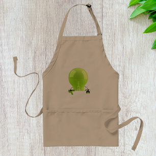 Delantal Apron Lightbulbo verde