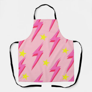 Delantal Apron Lightning rosado para el estilo de cocina au