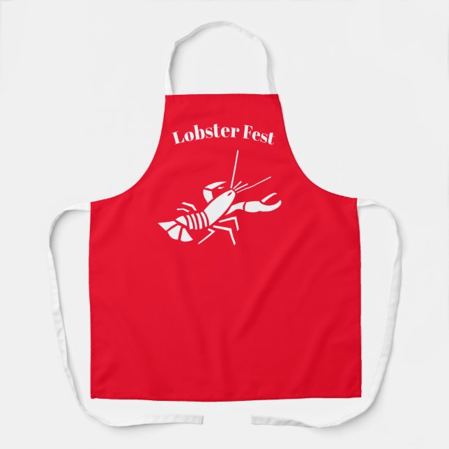 Delantal Apron Lobster Fest (Anverso)