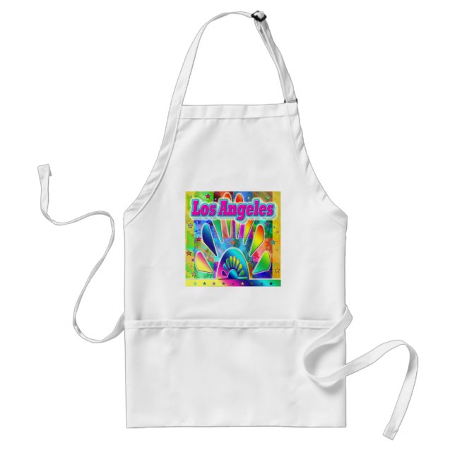 Delantal Apron Los Angeles Sun & Palms (Frente)