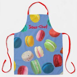 Delantal Apron 'Macarones franceses' personalizable