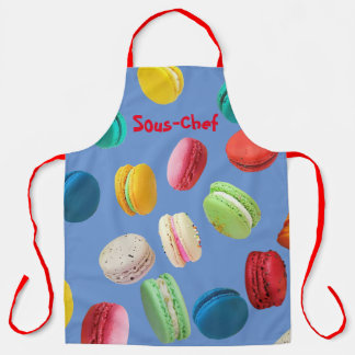 Delantal Apron 'Macarones franceses' personalizable