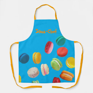 Delantal Apron 'Macarones franceses' personalizable