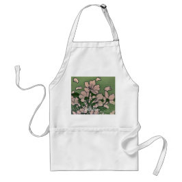 Delantal Apron mágico con flores rosadas