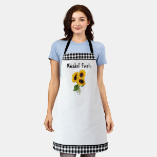 Delantal Apron Market Fresh Sunflowers