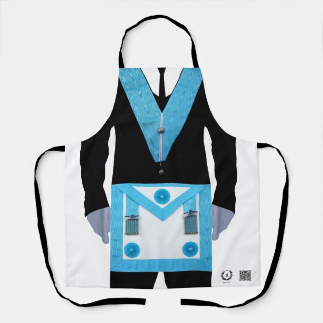 Delantal Apron masonic BBQ Kitchen (Anverso)