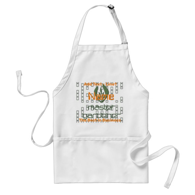 Delantal Apron Master Gardener personalizado de Guay (Frente)
