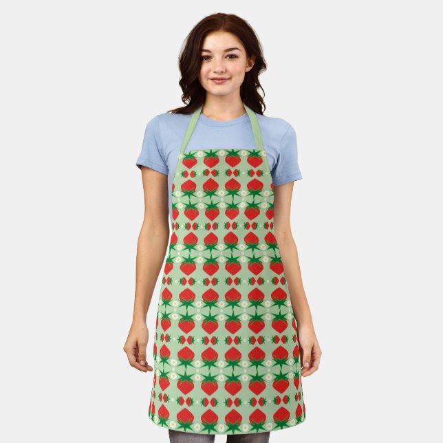 Delantal Apron mediano de fresa (Gastado)