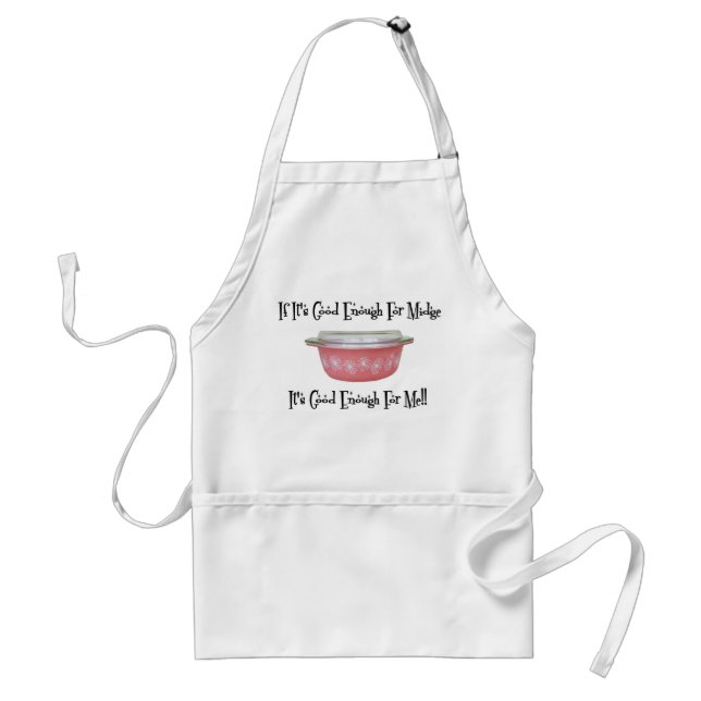 Delantal Apron medio de Retro Pyrex MCM (Frente)